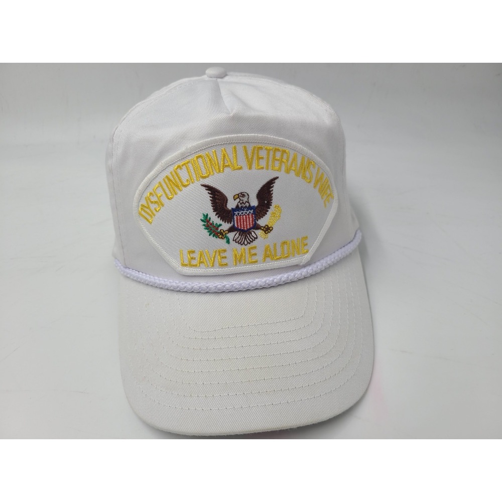 Dysfunctional Veterans Wife Leave Me‎ Alone Patch Rope Snapback Hat Cap Military